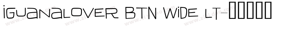 IguanaLover BTN Wide Lt字体转换